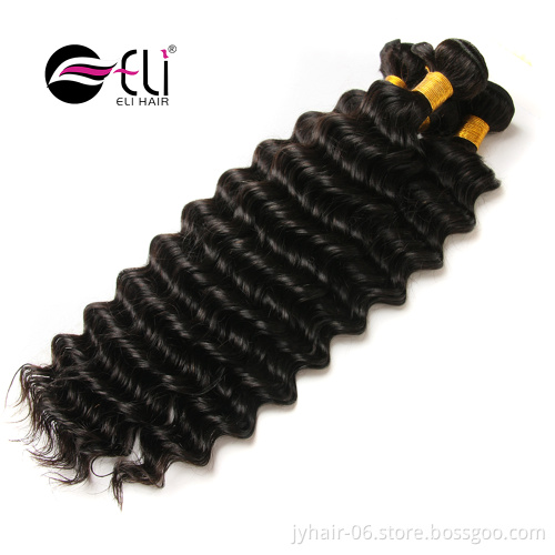 Comfortable 100% Unprocessed brazilian hair deep waves wholesale online